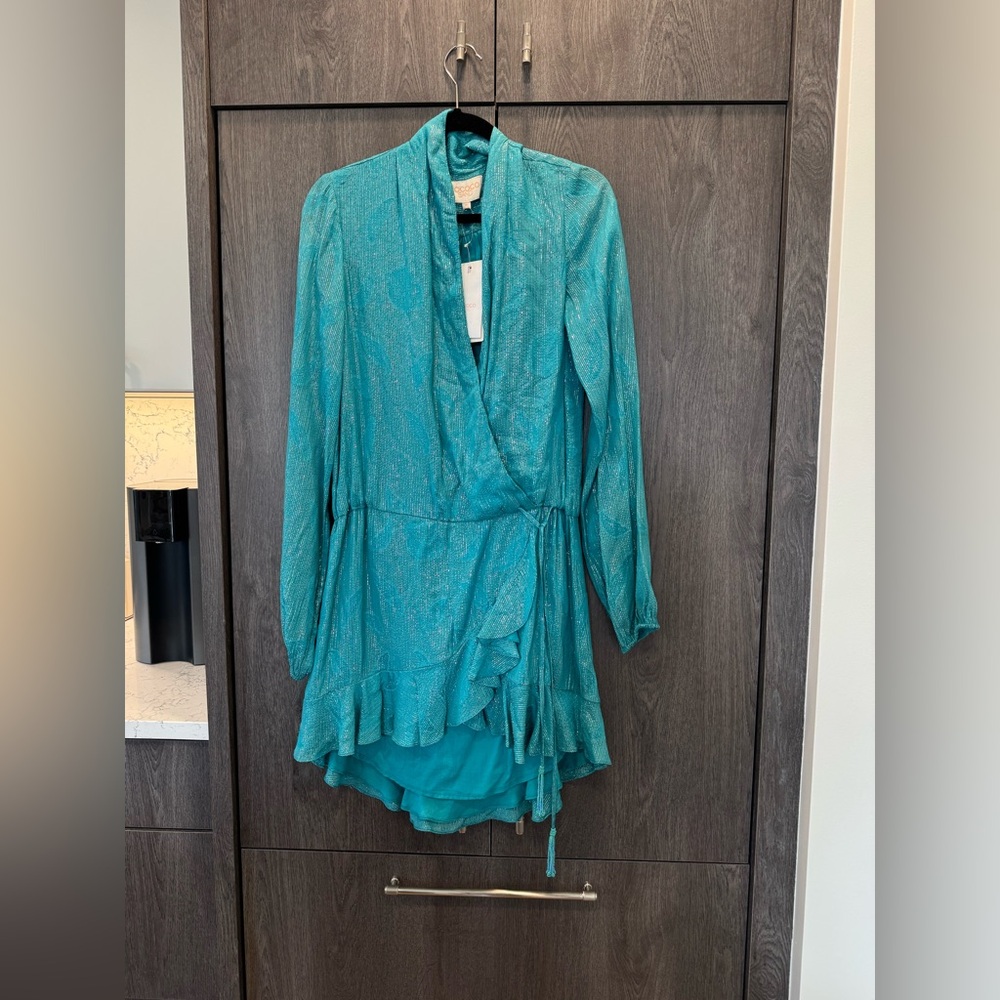 NWT Rococo Sand Cari Dress Teal XS Blue